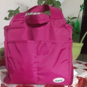 Insulated Lunch Shoulder bag, XL Lunch Tote Handbag w/ Pockets For Women